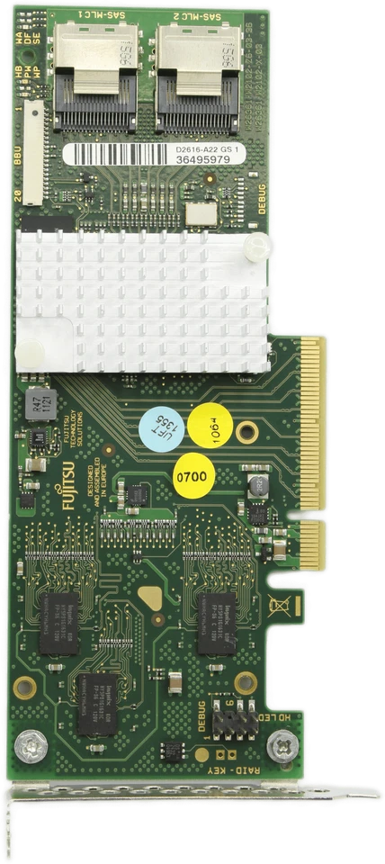 Fujitsu 6Gbps SAS RAID Controller PCIe x8 Low Profile D2616-A22 GS1 - Bild 4 von 4