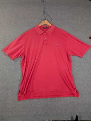 Polo Ralph Lauren Mens XLT Coral Pink Flesh Pony Polo Shirt Preppy Golf Normcore