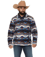 Rock & Roll Denim Men's And Boot Barn Southwestern Print 1/4 Zip Pullover -