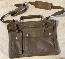 Borsa messenger vintage Overland Outfitters in pelle - marrone