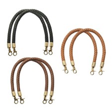 6 Pcs Braided Leather Replacement Purse Straps 12.4 Inches Braided Purse Stra