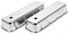 Jegs Polished Cast Aluminum Smooth Valve Covers For 1965-1995 Big Block Chevy