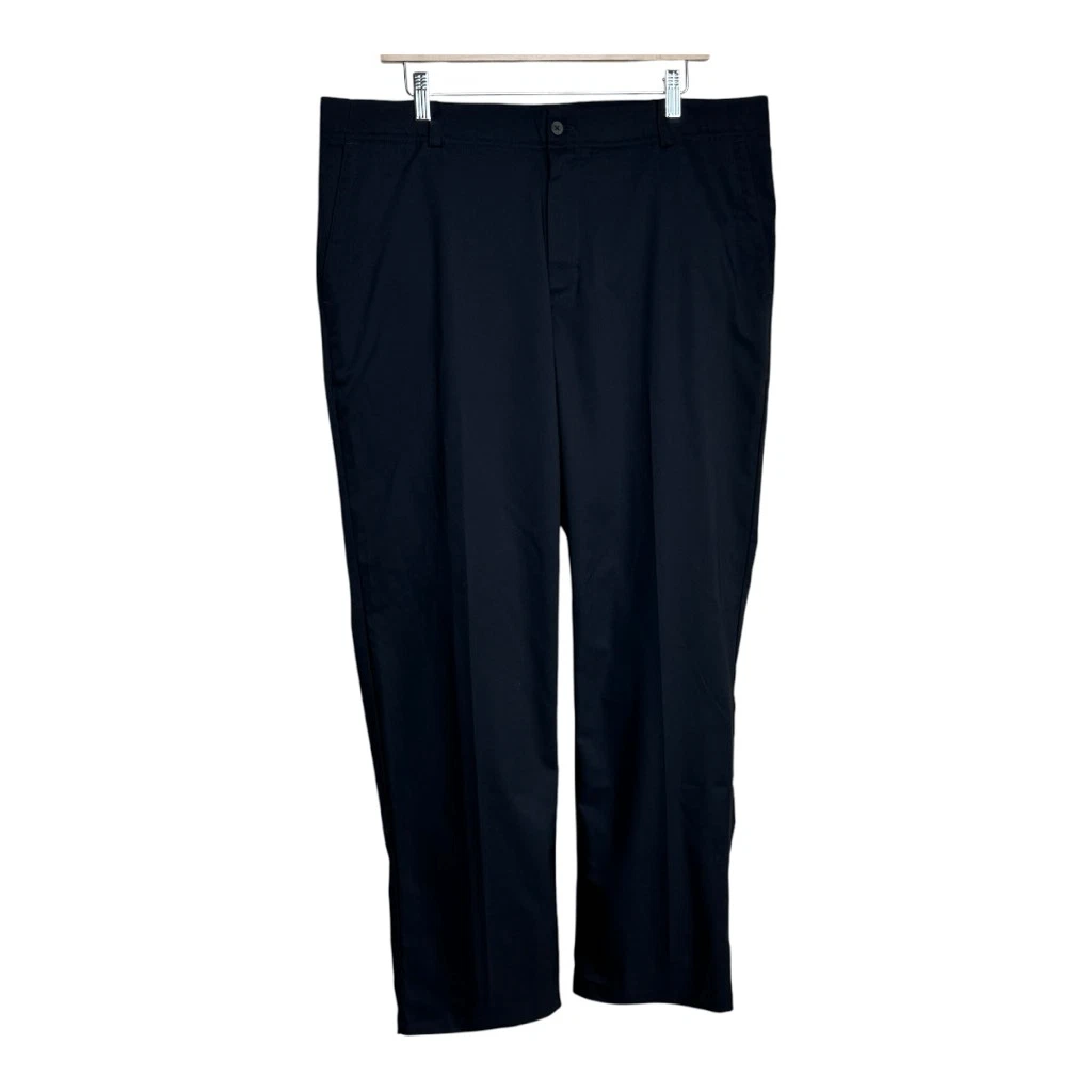 Nike Golf Pants Men's Black Flat Front Modern Fit Lightweight Athletic