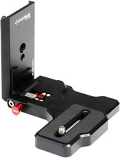Camera L Bracket LP-02, L Shape Quick Release Plate, 1/4"  3/8" Threads, 50Mm Q