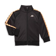 KAPPA 222 Banda Dullo Track Jacket Kids Size 12Y Black NEW Streetwear Sporty