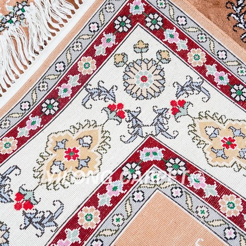 5x8ft Pink Handmade Silk Area Rug Kashimir Hand Knotted Family Carpet LZ239C - Picture 10 of 10