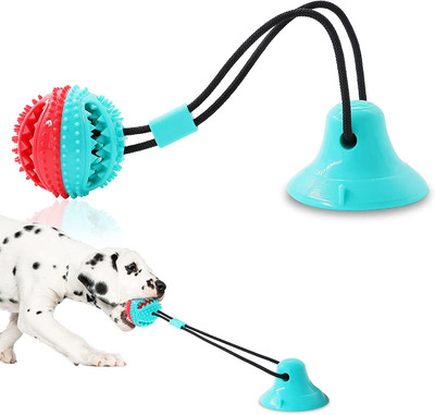 Dog Chew Toys for Aggressive Chewers, Rope Toys, and Puzzle Treat Balls (Blue)