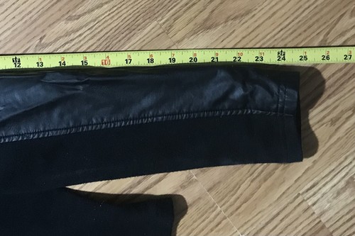 Mossimo Supply Co Womens M Black Faux Leather Jacket Double Rider Zip Up Moto - Picture 8 of 14