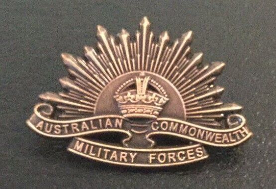 Australian Army Rising Sun Collar Badge Replica + FREE Postage