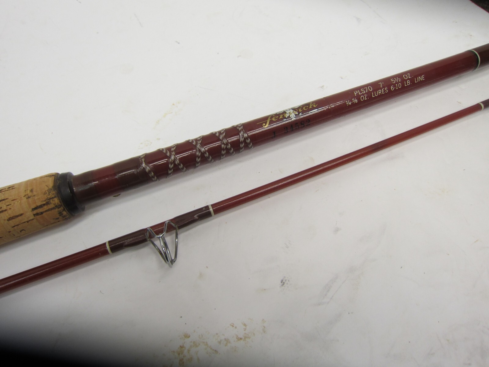 7' FENWICK SPINNING ROD, PLS70, FERALITE, w/ FENWICK TUBE eBay