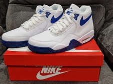 Nike Air Flight Legacy scarpe da ginnastica uomo bianche e blu taglia UK 9,5