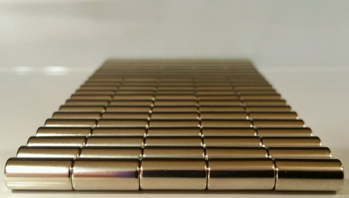 10 Neodymium N52 Cylinder Magnets Super Strong Rare Earth Disc 1/2" × 1/4" - Picture 3 of 8