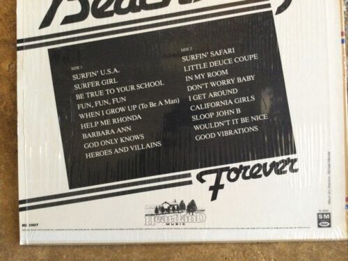 The Beach Boys Forever LP vinyl SL 8342 Heartland Capitol 1983 Shrink Wrap Mint - Picture 3 of 7