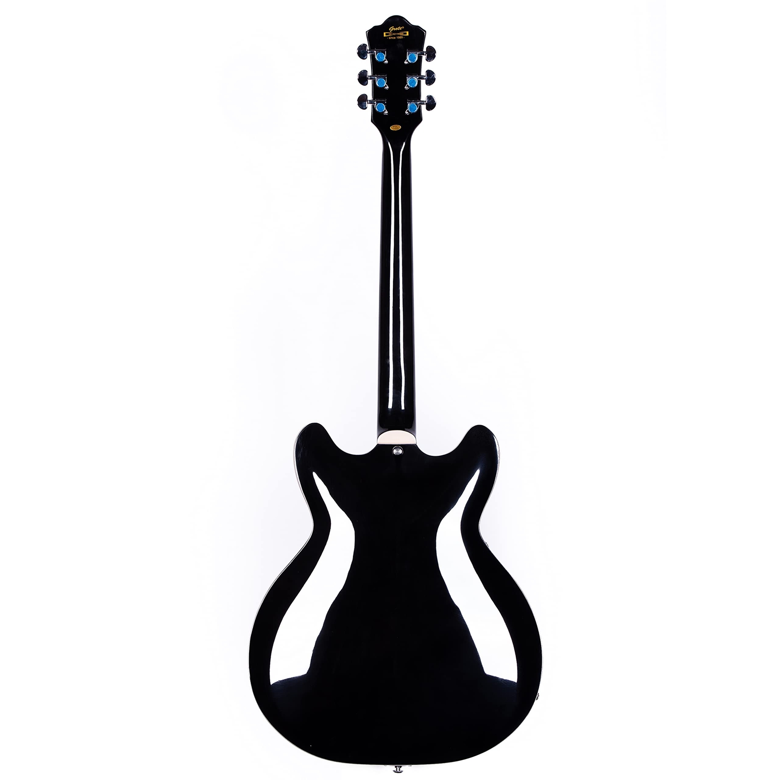 GROTE Jazz LeftHanded Electric Guitar SemiHollow Body Gig Bag Black