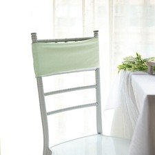10 Sage Green Spandex STRETCHABLE CHAIR SASHES Wedding Party Decorations SALE