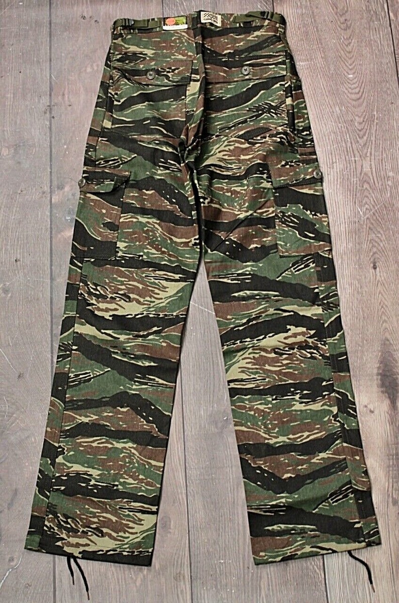 Men's VTG 80s NOS Gung Ho Tiger Stripe Camo Pants Sz 29.5x33 Men's VTG 80s NOS Gung Ho Tiger Stripe Camo Pants Sz 29.5x33