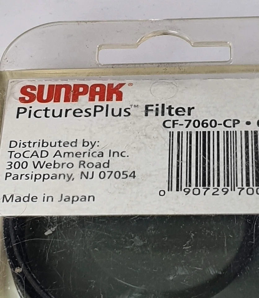 62mm Circular Cir Polarizing Polarizer Lens Filter C-PL CPL Polarizing Sunpak - Image 4 of 4