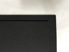 Pack 2 ABS Black Plastic Sheet 1/8" x 24" x 48” Textured 1 Side Vacuum Forming 