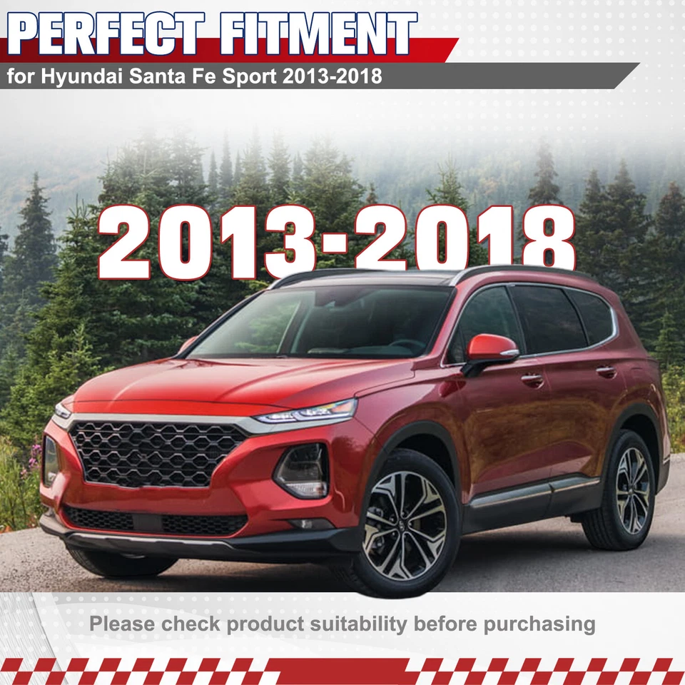 Tabla de correr 2 piezas para Hyundai Santa Fe Sport 2013-2018 barra Nerf escalón lateral NUEVO Foto 2 de 4