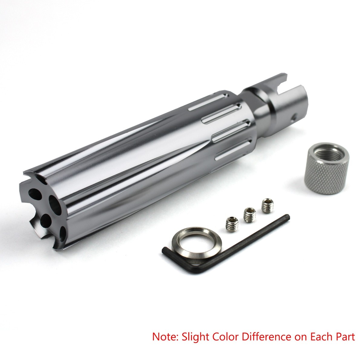 Silver Muzzle Brake Compatible with Ruger 10/22 1022 .22LR | eBay