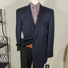 JOS A BANK Gordon Signature Gold Men's Sport Coat Blazer Two Button Navy 44L