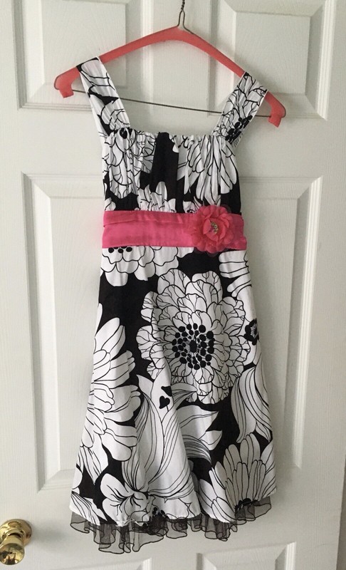 My Michelle Girls Sleeveless Floral Fancy Party Pictures Dress Sz 14 Pretty!