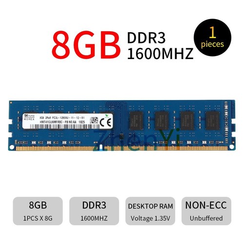 SKHynix 32GB 16GB 8GB DDR3L 1600MHz PC3L-12800U 1.35V Desktop Memory RAM LOT WU - Picture 12 of 16