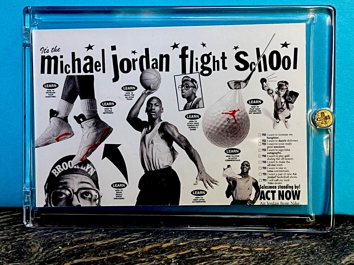 Michael Jordan Card RARE * NIKE AIR JORDAN PROMO AUTHENTIC 90's