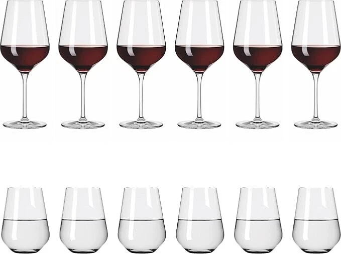 Juego de 12 vasos de agua y vino tinto Ritzenhoff blanco claro Aurelie 001 Foto 4 de 4