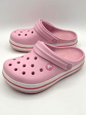 Crocs Kid's Crocband Clogs Slip On Shoes Ballerina Pink US Kid's J2 - EUR  33-34 | eBay UK