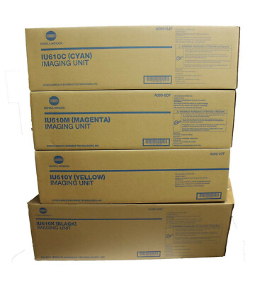 4 x Imaging Drum Develop ineo +451 +550 +650 / IU610K IU610C IU610M IU610Y DRUM