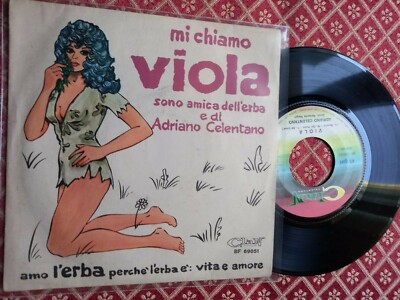 ADRIANO CELENTANO MI CALLO VIOLA AMICA ERBA ITALY 45 Umdrehungen 7'' NEUWERTIG
