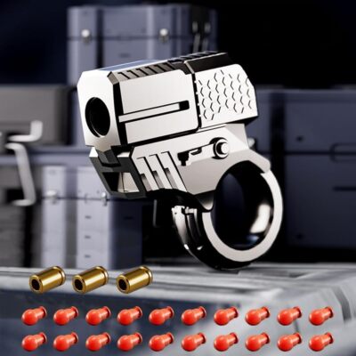 Pistola EDC De Aleación Plegable - Juguete Para Adultos, Anillo Giratorio Manual, Metal