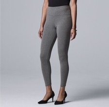 Simply Vera Wang High Rise Live-In Heavyweight Cotton Leggings 1X Gray