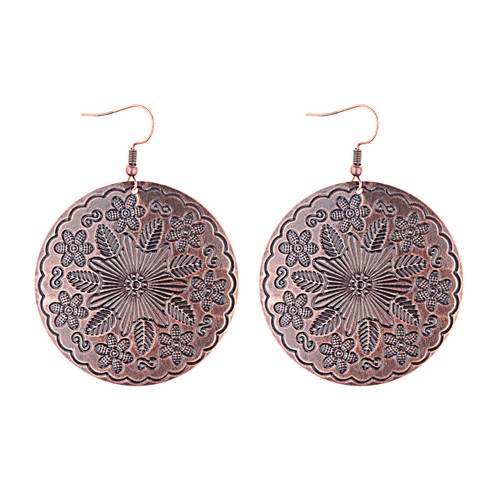 Pendientes colgantes/redondos étnicos redondos multicolor estilo bohemio vintage para mujer - Imagen 46 de 85