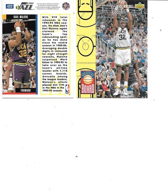 Karl Malone HOF 1993-94 Upper Deck Executive Board NBA Card #422 BOGO FREE  Jazz