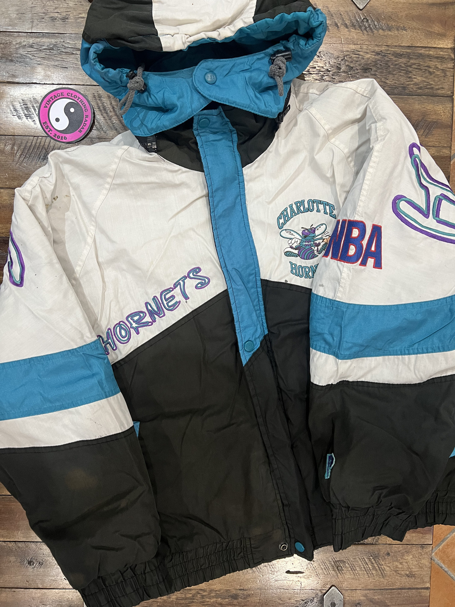 vintage 90s charlotte hornets pro player & starter jackets vintage 90s charlotte hornets pro player & starter jackets