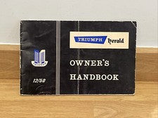 TRIUMPH HERALD 1200 SALOON AND ESTATE CAR OWNERS HANDBOOK 12/50 4th Edition 1964