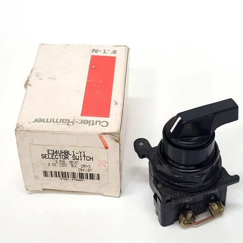 EATON E34VHBL1-Y1 Corrosion Resistant Selector Switch 3 Position Series A1 NEW