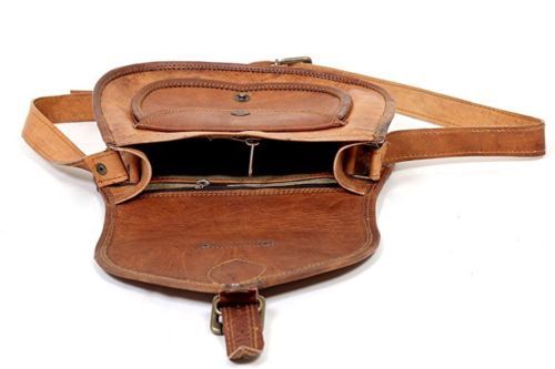 Women Vintage Brown Leather Messenger Cross Body Bag Handmade Purse Hobo Satchel - Bild 3 von 4