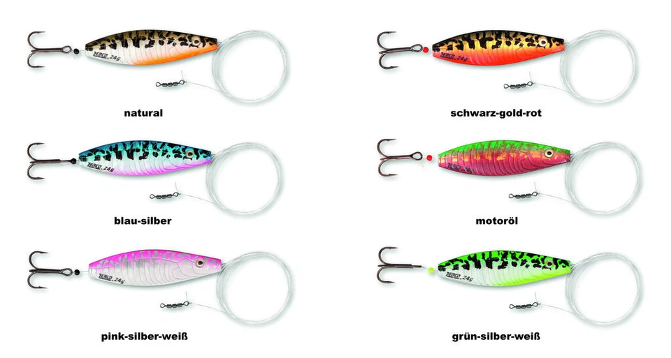 ZEBCO Bulben Inline-Blinker Mefo Küstenblinker Meerforelle 16g-30g Lachs - Bild 2 von 2