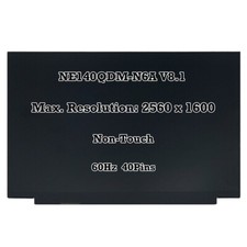 14" NE140QDM-N6A V8.1 40 Pins 16:10 WQXGA 2560x1600 IPS LCD Screen Panel Display