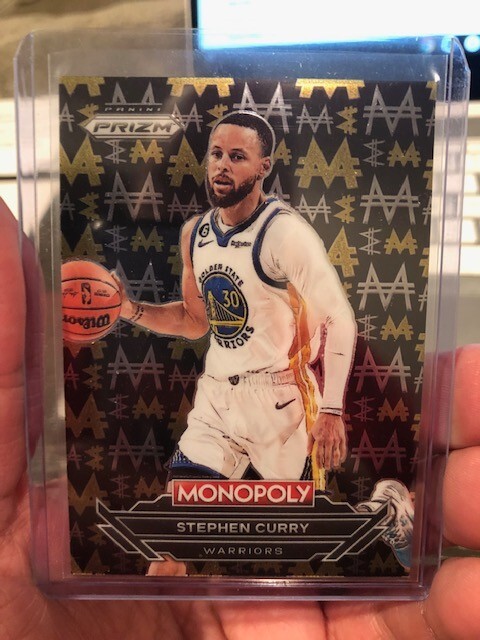 2023 24 STEPHEN CURRY PANINI PRIZM MONOPOLY BLACK MILLIONAIRE SSP #B10 WARRIORS