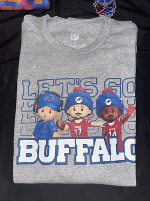 FISHER PRICE X Buffalo Bills X JOSH ALLEN NEW WEGMANS Tee Shirt Medium M 