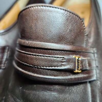 Bally Brennan-01 Brown Leather Loafers Men’s 9 M Swiss Made Slip On Dress Shoes BALLY Brown Slip On Soft Leather Loafers Men main image 3