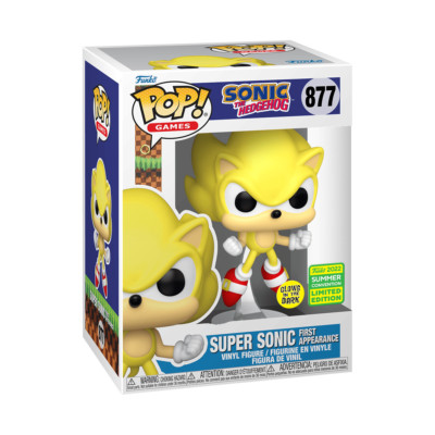 Funko Pop! Vinyl: Sonic the Hedgehog - Super Sonic First Appearance (Glows in...