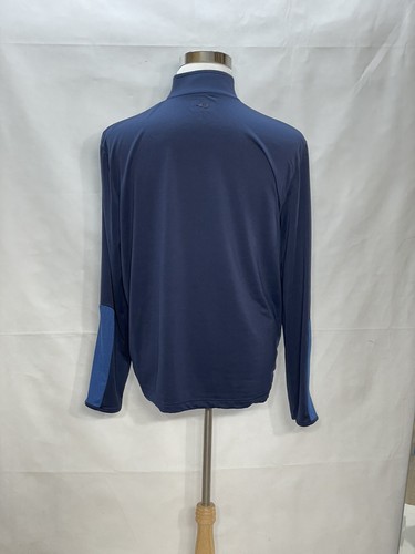 Grand Slam Mens Pullover 3/4 Zip Athletic Shirt Size M Blue Long Sleeves - Picture 5 of 8