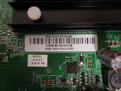 Vizio E65-E0 Main Board (0171-2272-6603) 3665-0552-0150 | eBay