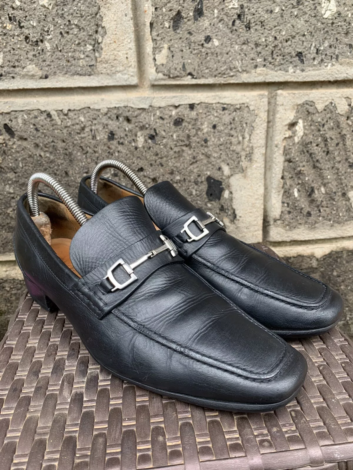 Mocassins homme Gucci 256345 Florence cuir Horsebit US 7    EU 40,5