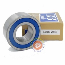Premium 5206-2RS Double Row Angular Contact Ball Bearing w/Seals 30x 62 x 23.8mm